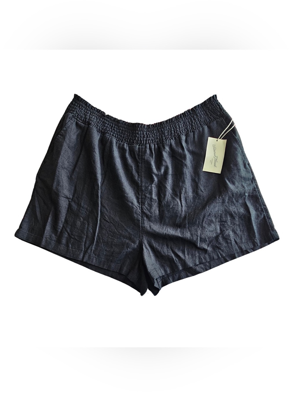 NWT Universal Thread Women’s XXL Black Linen-Blend Shorts